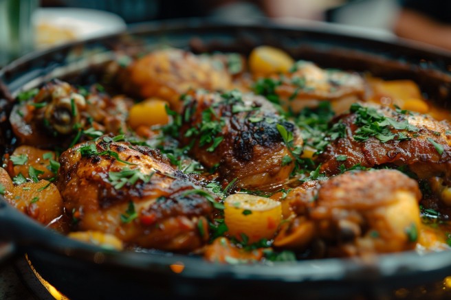 Mouth-watering Moroccan chicken tagine