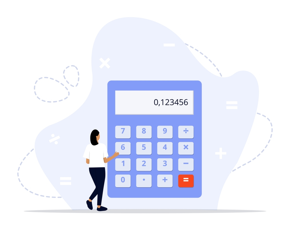 Illustration of a calculator
