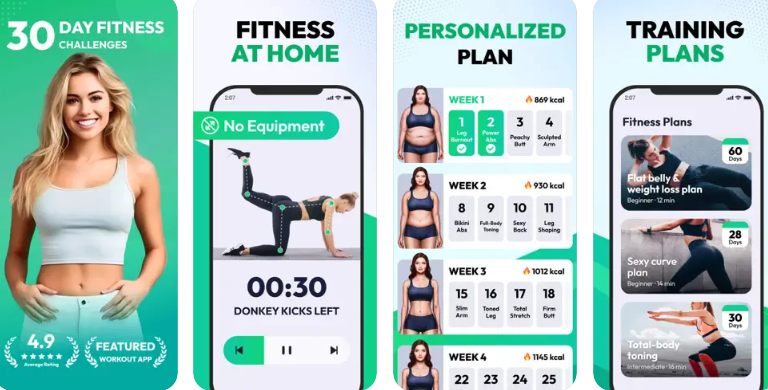 Three powerful fitness apps for workout at home