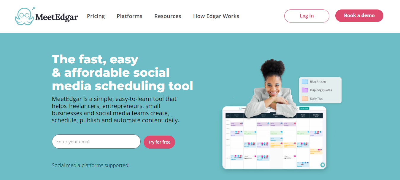 MeetEdgar: Social Media Calendar Tools