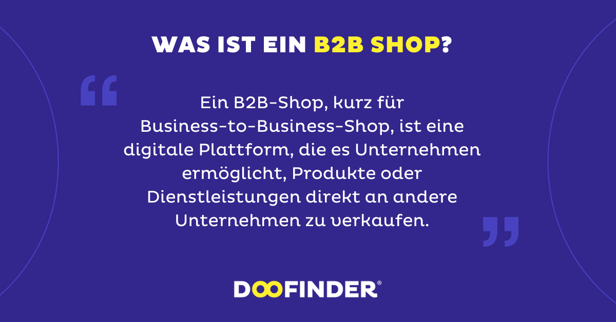 Was ist ein B2B Shop?