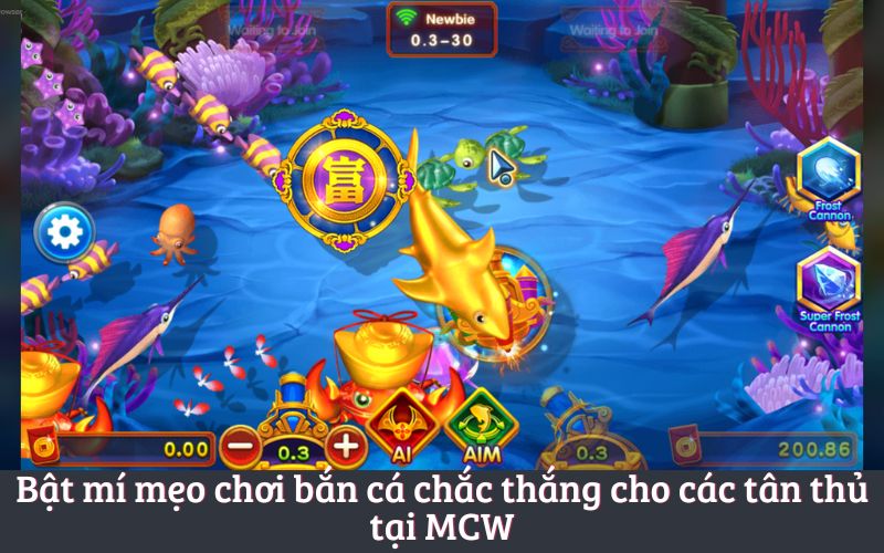 Bật mí mẹo chơi bắn cá chắc thắng cho các tân thủ tại MCW