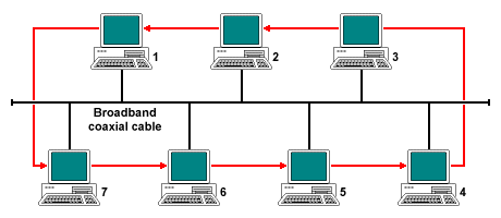 A Token Bus network