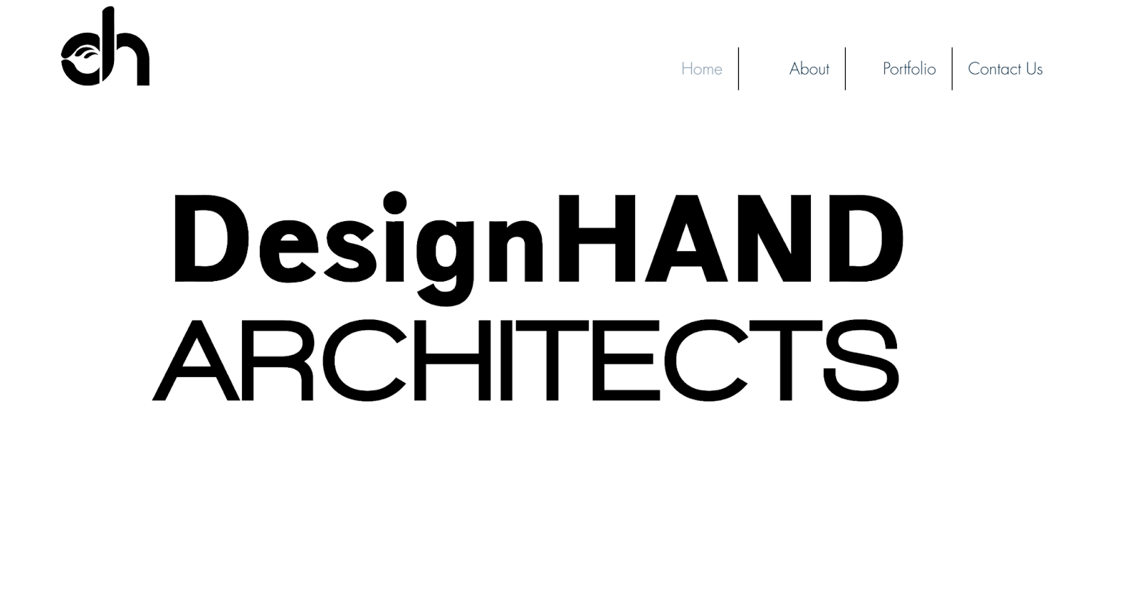 Architecture website example: DesignHand Architects