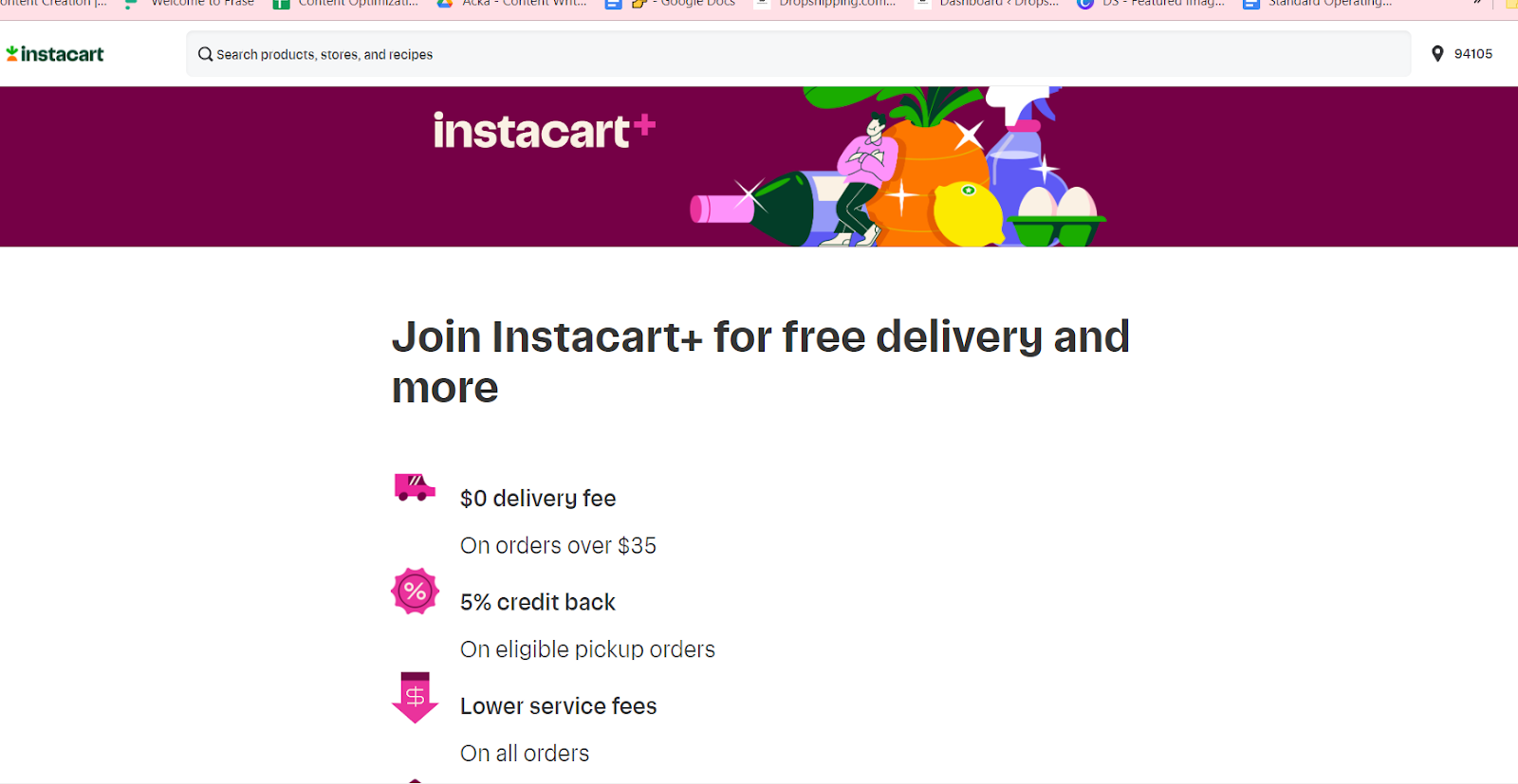 instacart plus