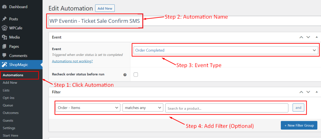 wordpress-dashboard-automatic-section-sent-event-notification-via-twillio-with-woocommerce