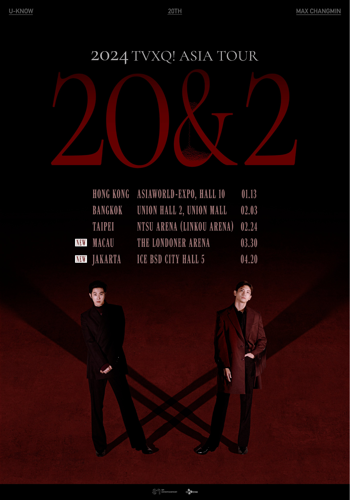 event di bulan april 2024 TVXQ Asia Tour