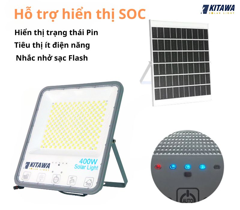 Đèn pha năng lượng mặt trời 400W bọc cầu - DP11400