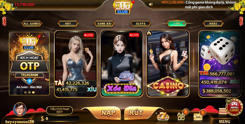 Trải nghiệm khiến game thủ hài lòng tại Hit Club