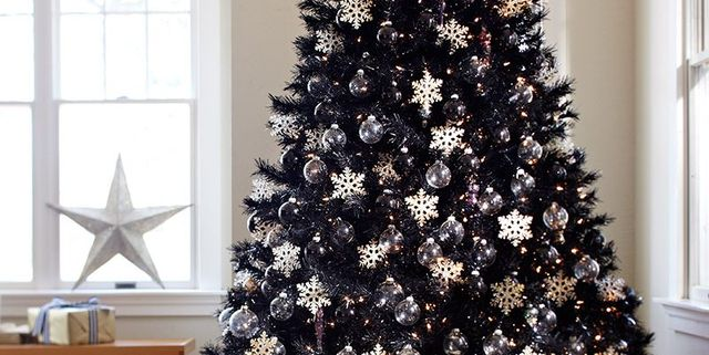 The black Christmas tree trend brings a chic and bold twist to traditional holiday decor.