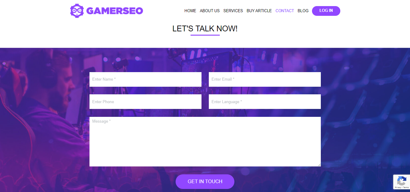 GamerSeo Form