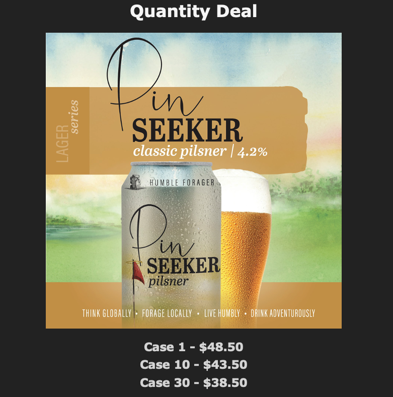 Humble Forager Pin Seeker Pilsner