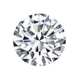 Round shaped loose diamond