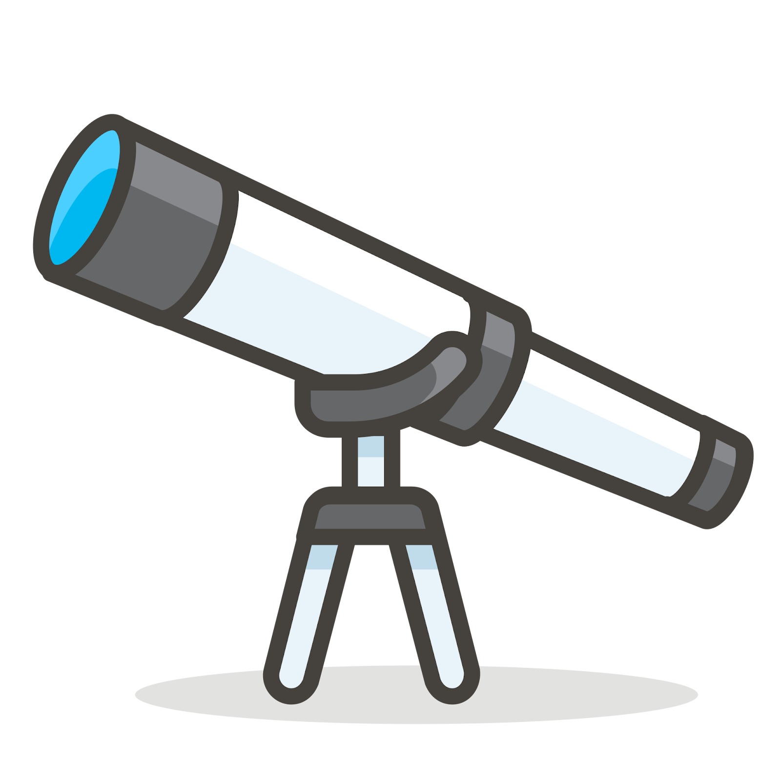 A clipart of a telescope. Readers may skip words, but they will not skip images. 