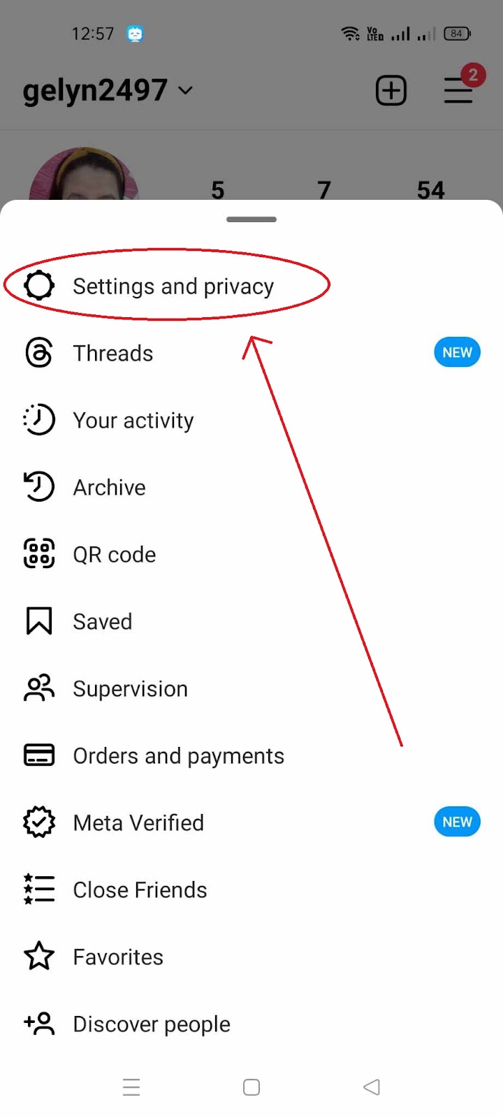 How to Fix Instagram Not Sending SMS Code - Navigate Settings and Privacy