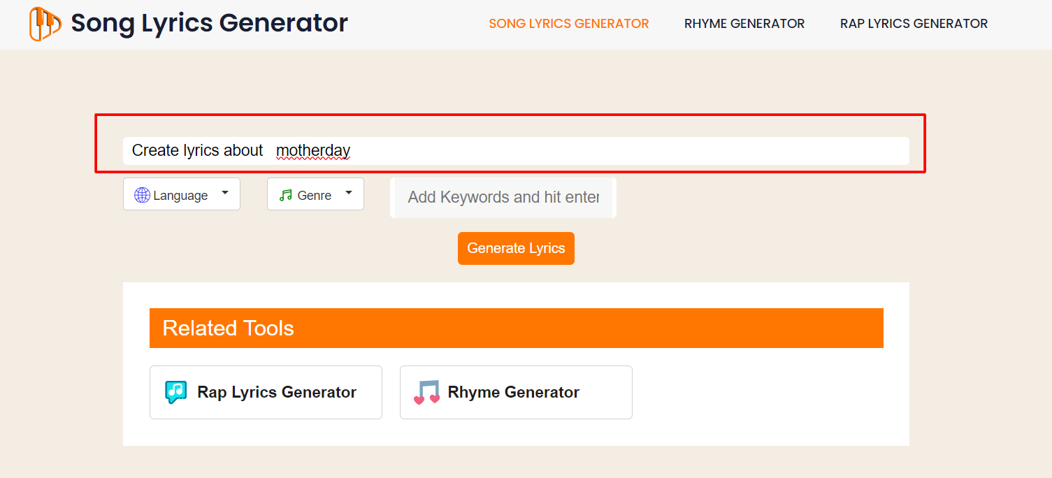 ai song lyrics generator