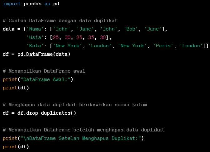 Panduan Pemrograman Python untuk Data Cleansing