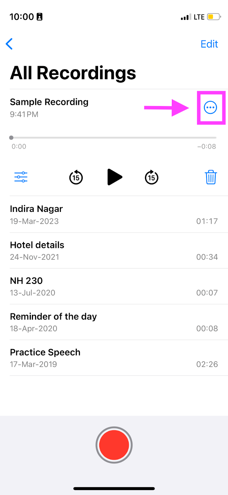 How to record a voice note on iPhone - Share recording