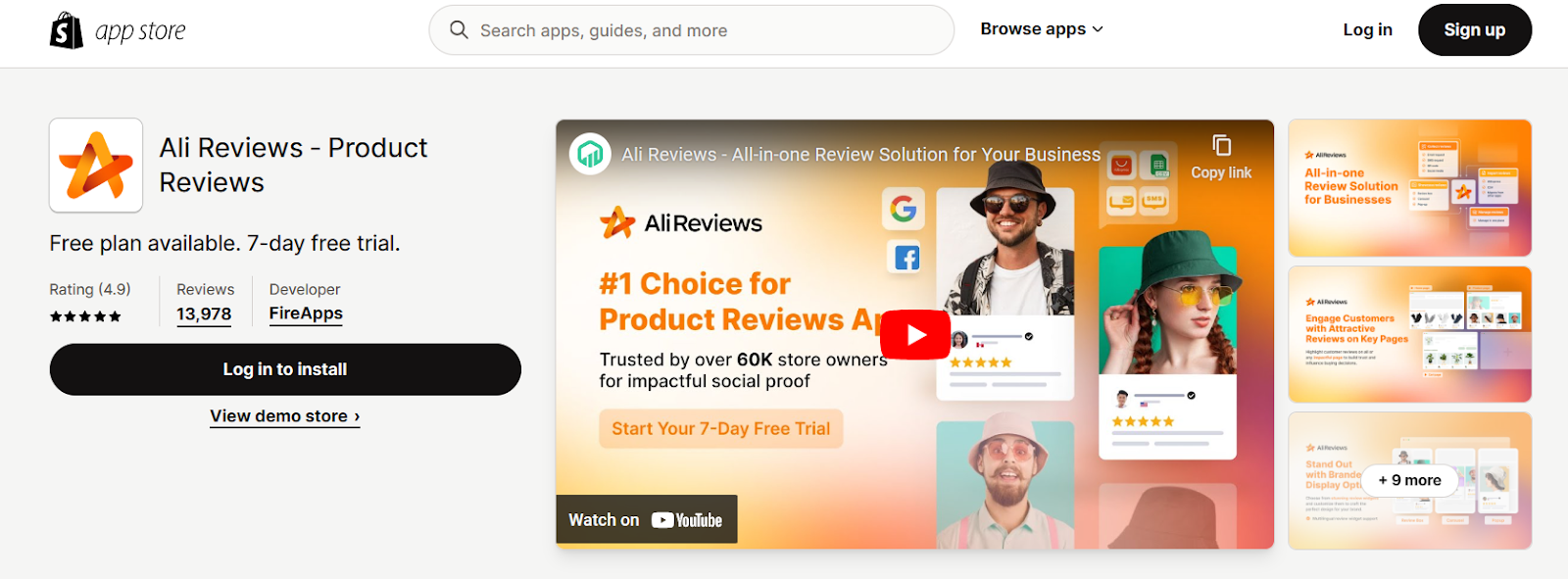Install the Free Product Review App
