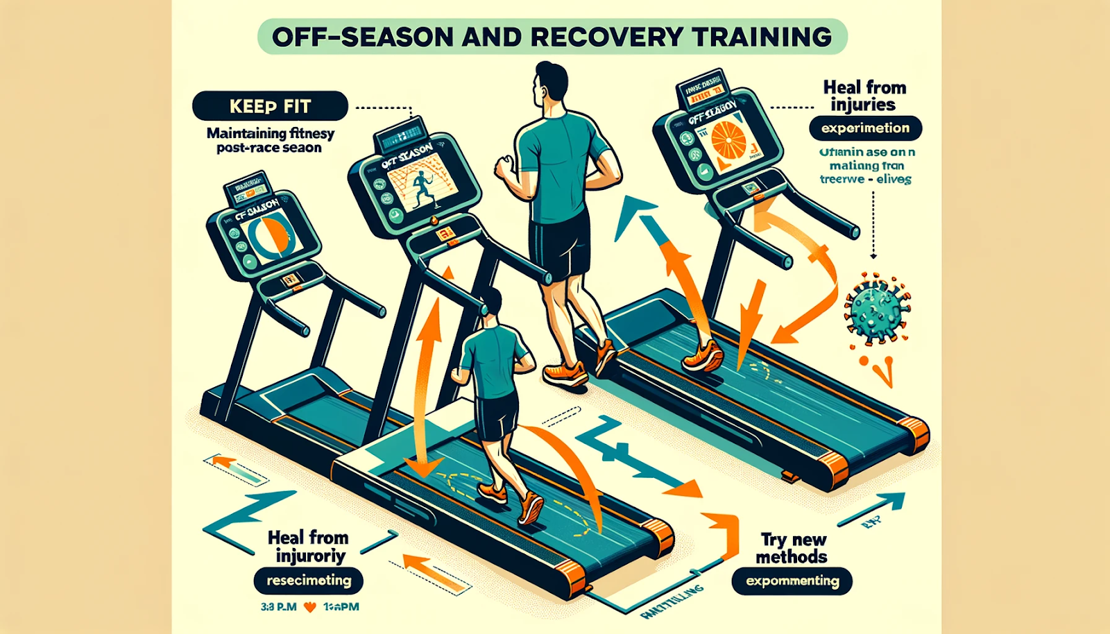 A detailed flowchart for 'Off-Season and Recovery Training' 