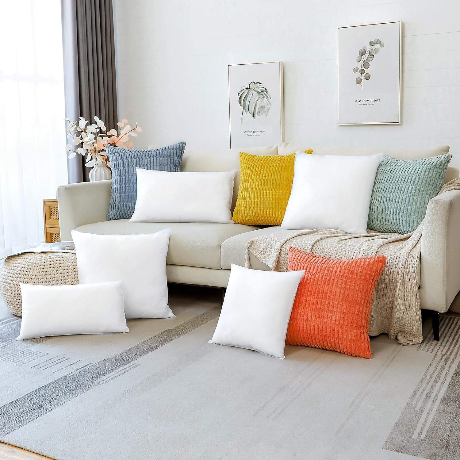 throw pillows