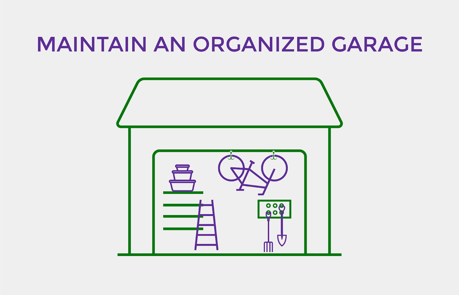 Maintain an organized garage