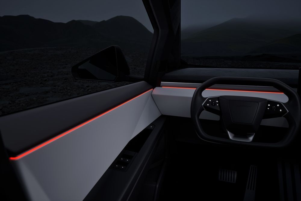 ดีไซน์ภายในรถยนต์ : Tesla Cybertruck