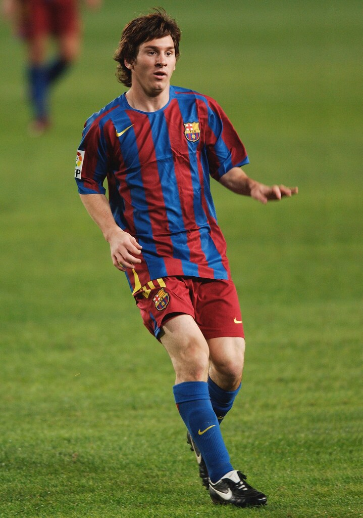 Messi dans ses jeunes années au Barça