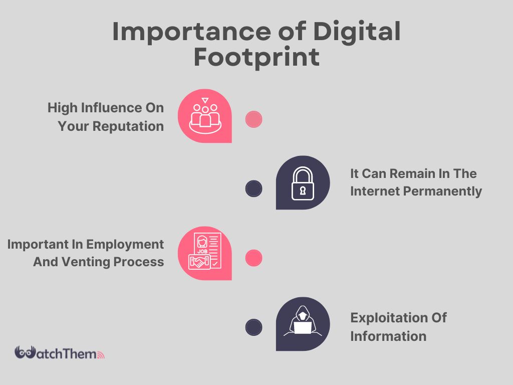 Importance of Digital Footprint: Influence, Permanent, Employment, Exploitation