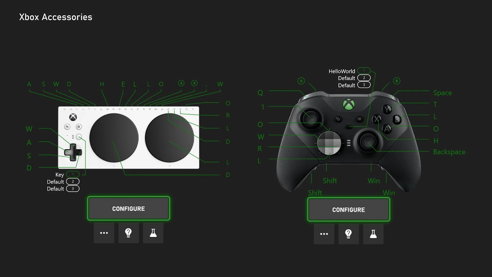 Xbox October Update - Accessories App, Keyboard Mapping