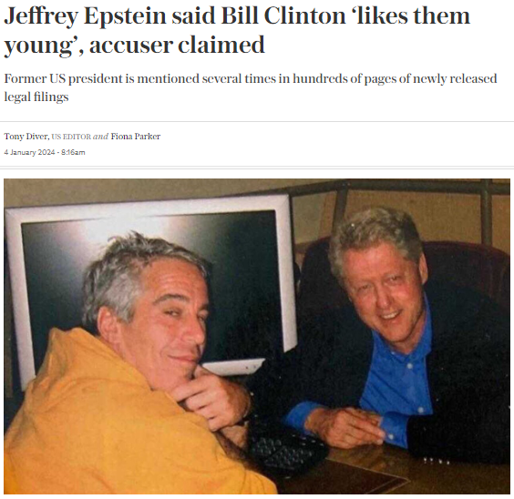 ورد اسم بيل كلينتون في وثائق جيفري إبستين التي كشف عنها حديثًا
