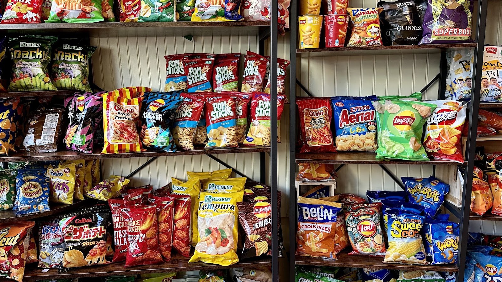 variety of different unique snacks at The Stand Stand in Lancaster, PA.