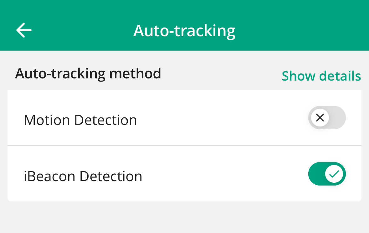 Auto-tracking options for Android