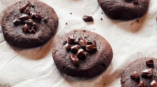 Biscuits au chocolat et haricots noirs