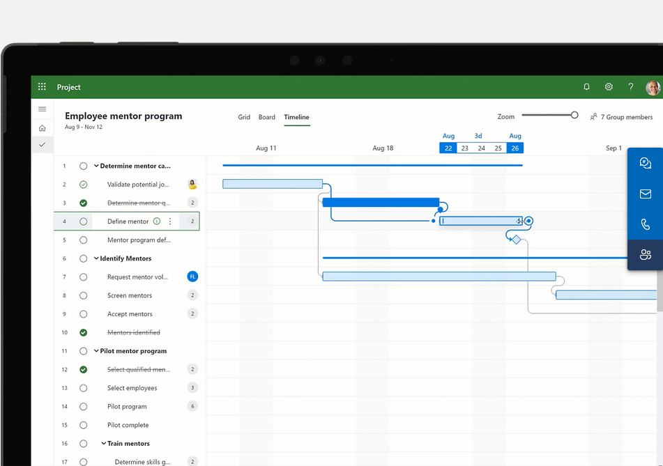 Image showing Microsoft Project as finance project management software