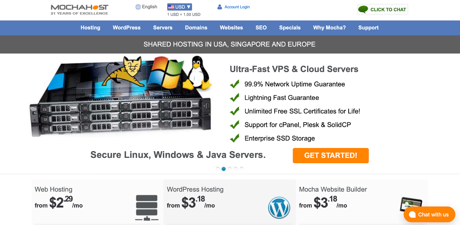 windows web hosting, Mochahost