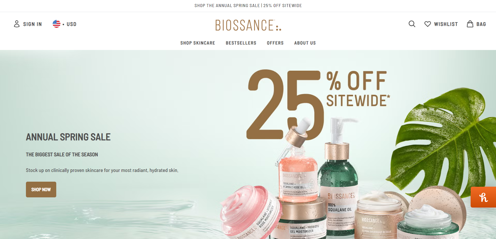 biossance website