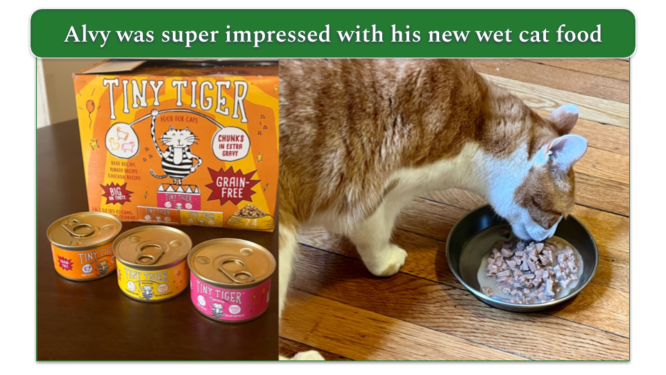 Tiny tiger 2024 cat food reviews