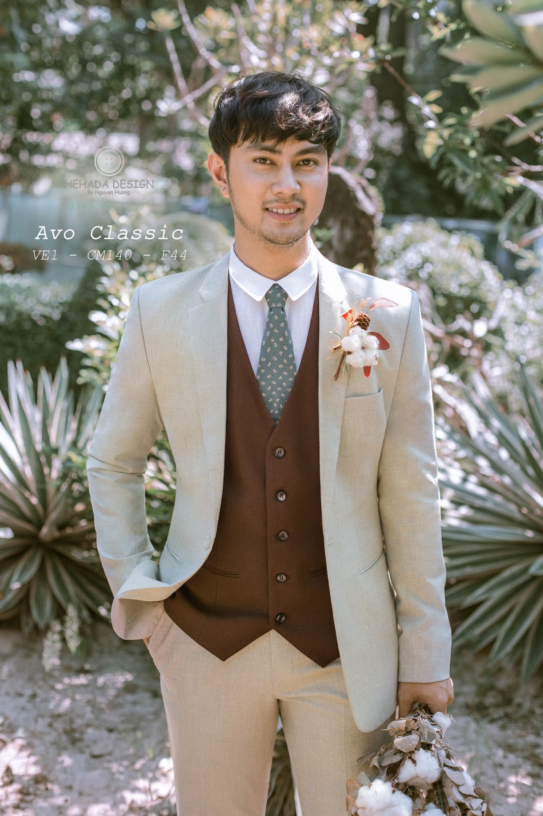 Vest thiết kế Avo Classic cho chú rể