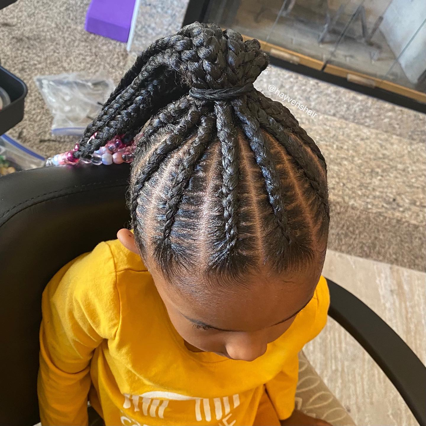 Kids-friendly Feed In Ponytail Styles