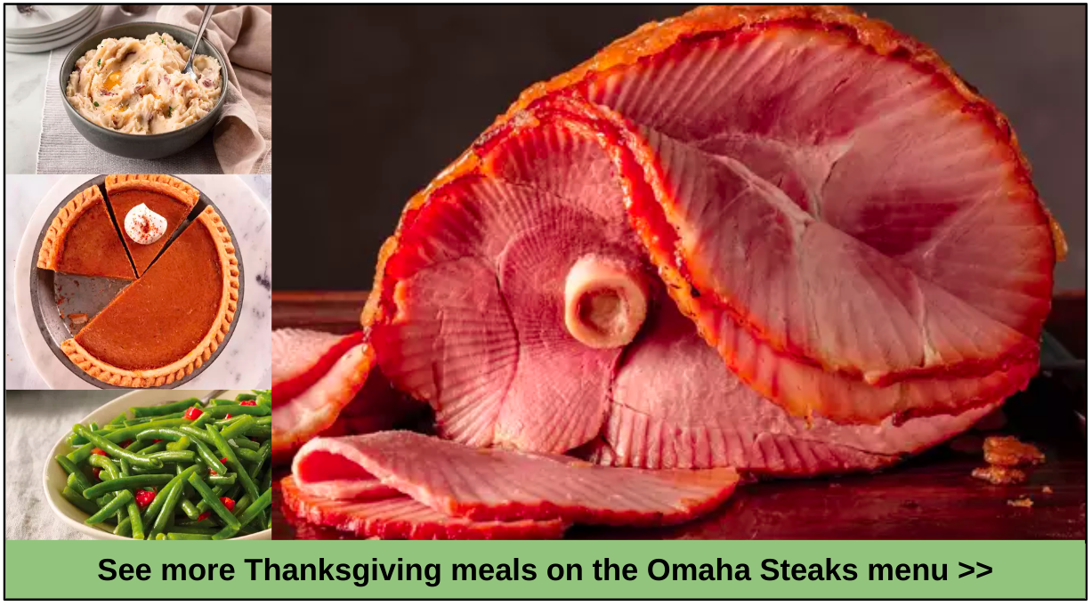 Omaha Steaks Spiral Sliced Ham + Seasoning (Spiral Sliced Ham and Omaha  Steaks Seasoning)