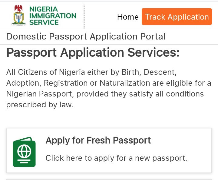 New 2024 online steps for Nigerian passport application