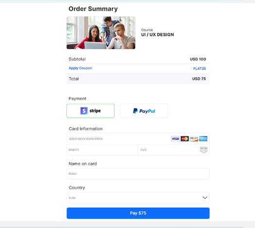 Streamlined Checkout Process