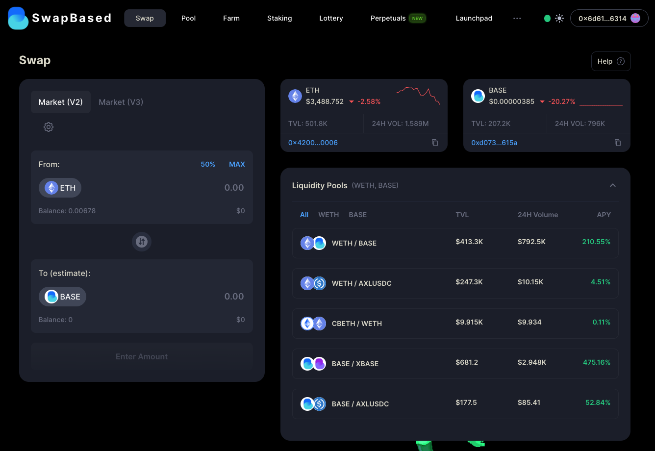 How to use SwapBased with Enkrypt