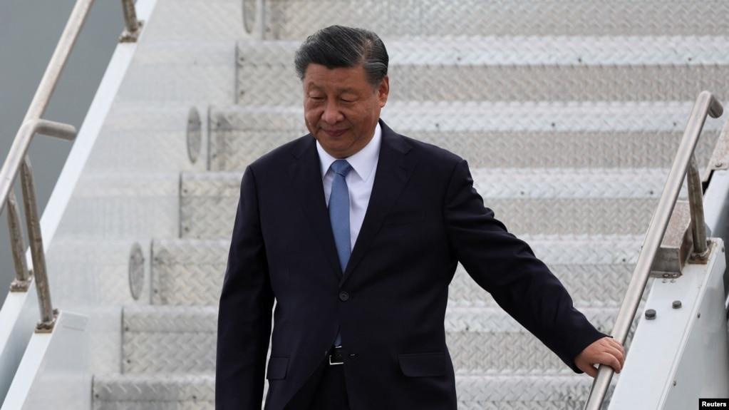 中国国家主席习近平2023年11月14日抵达旧金山展开他六年来的首次访美之行。(路透社)