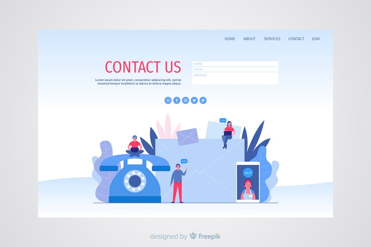 Contact Us Page Illustration