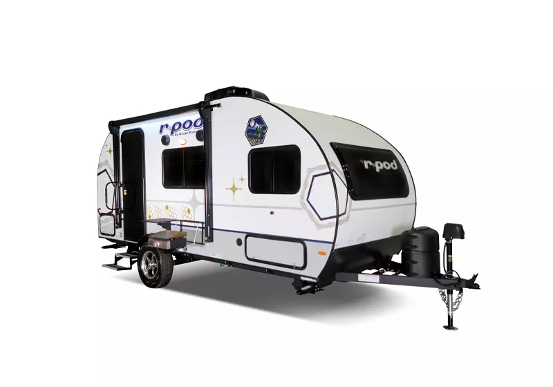 10 Best Travel Trailers for Half-Ton Trucks For 2024 Forest River r-pod 203 exterior