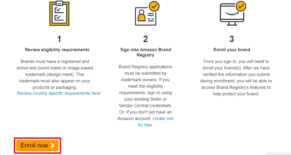 Enroll in Amazon Brand Registry