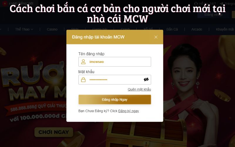 Cách chơi bắn cá cơ bản cho người chơi mới tại nhà cái MCW