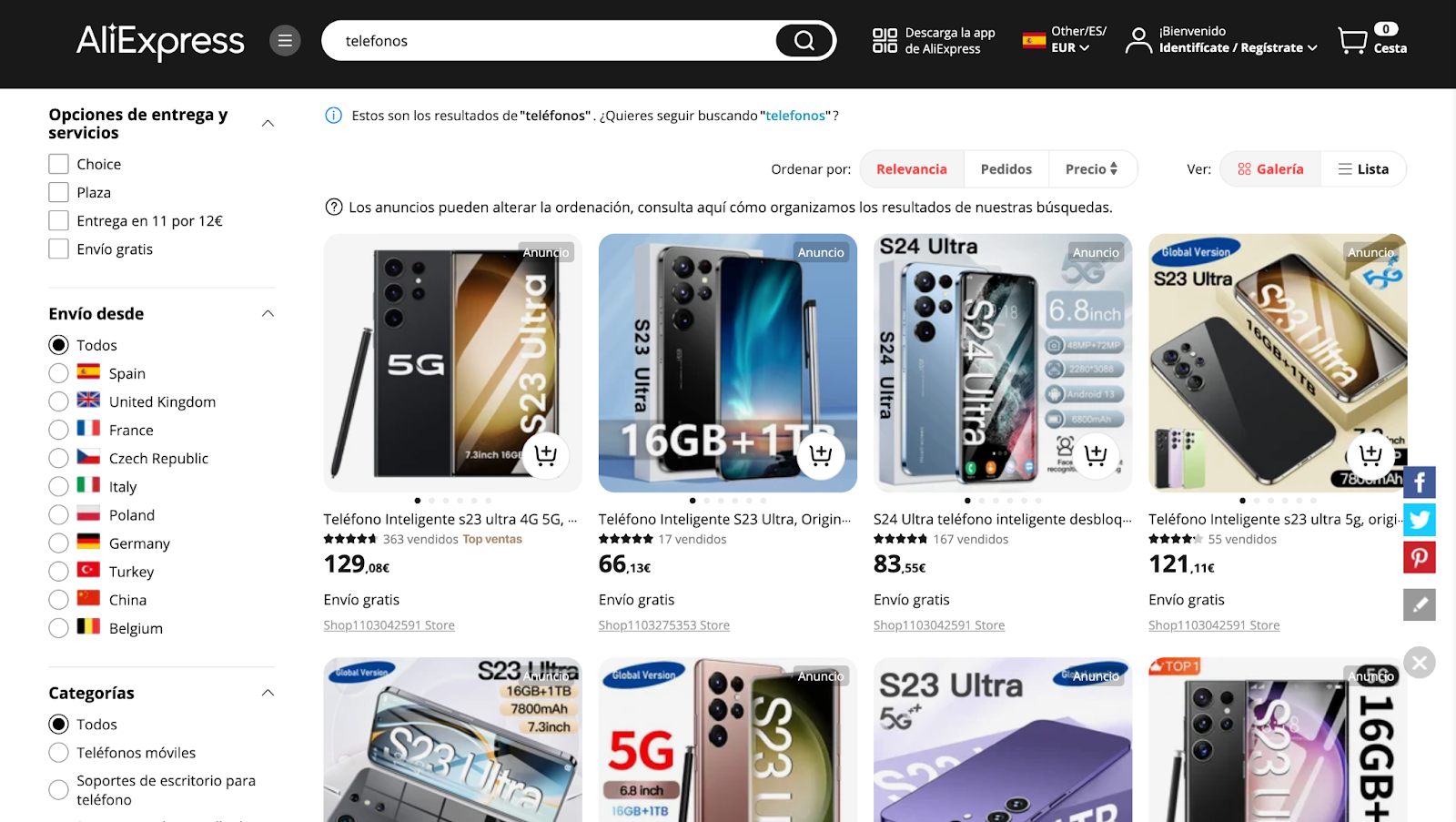 Los 10 móviles en oferta más vendidos de AliExpress